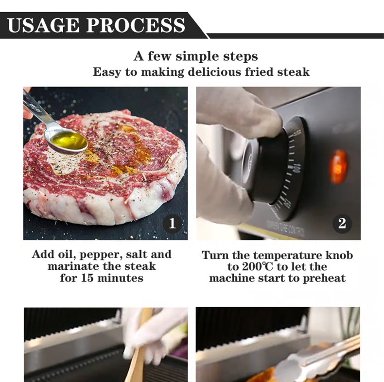 Commercial Contact Grill for Home or Restaurant Panini Sandwich Making Machine 220V