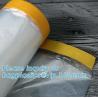 Buy cheap self adhesive auto painting pre-taped masking film auto paint shelding function taped masking film, mold plastic auto from wholesalers