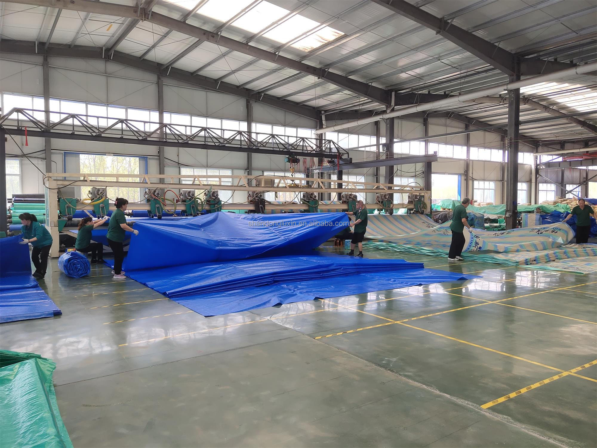 PE Tarpaulin Covering Woven Fabric Waterproofing Anti-Uv Protective Plastic Sheet