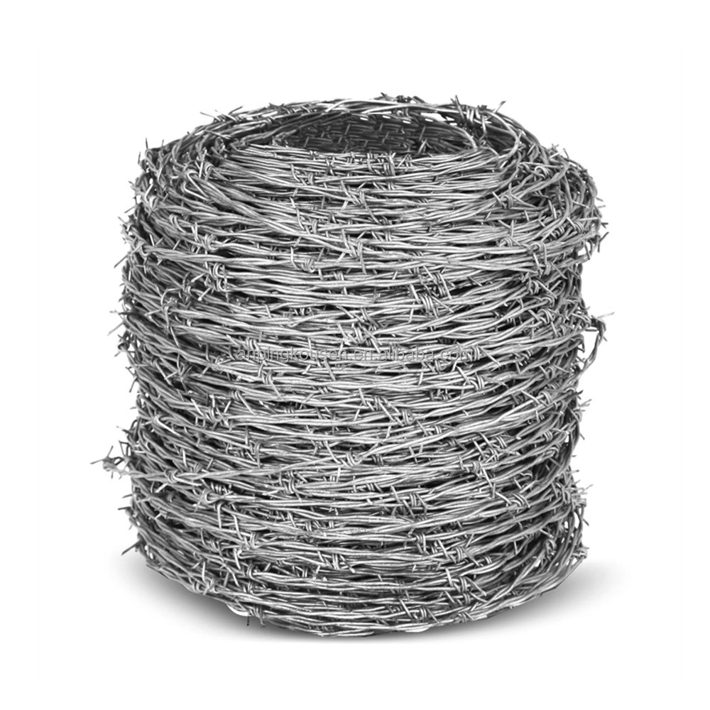 Galvanized/PVC Coated Farm Barbed Wire Hot Dipped Galvanized for Agricultural Fencing