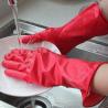 Buy cheap Kitchen Rubber Dip Flocklined Latex Dishwashing Gloves 80g from wholesalers