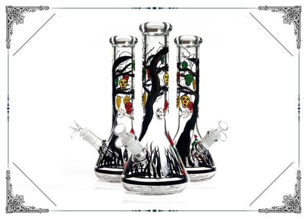 Buy cheap 7mm Thick Glass Water Bongs Smoking Pipes , Heady Bottom Beaker Bongs from wholesalers