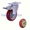 Buy cheap Polyproylene Medium Duty Casters 100Kg Red Double Locking Casters from wholesalers