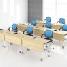 Buy cheap Commercial Office Furniture Wooden Desktop Multi Person Conference Table with Metal Legs from wholesalers