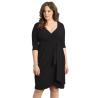 Buy cheap Long sleeve Light and dark green contrast color Slim Look 3xl plus size dress from wholesalers