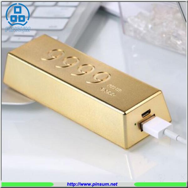 Buy cheap 2016 new design power bank 6666mah Golden fashion smartphone charger from wholesalers