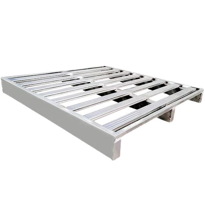 Heavy Duty Warehouse Steel Pallet , Galvanized Logistics Stacking Steel Pallet