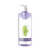 Buy cheap 500ml Purple Transparent cylindrical smooth with white pump for shampoo lotion bottle from wholesalers