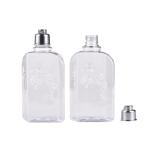 Tassel Unique Design 250ml Flower plastic shampoo bottles With Bell Shape Flip