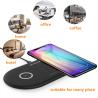Buy cheap Portable Wireless Desktop Charging Station Dual QI Wireless Charging Pad from wholesalers