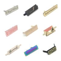 Buy cheap Fadeless Engraved LOGO Handbag Metal Tags Antique Brass Hardness ISO9001 product