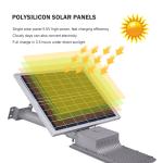 400W Gray Commercial Solar Roadway Lights 30000mAh Battery For Courtyard