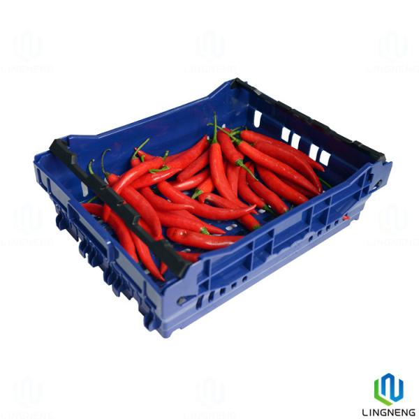 Buy cheap 8L High quality euro stackable vented plastic mushroom tomato returnable agriculture crate from wholesalers
