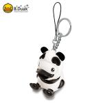 PVC 3D Plastic Animal Keychains Silk screen printing 4.5×5×5.5cm Size