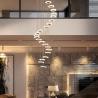 Buy cheap Modern minimalist staircase long LED hanging Chandelier Lighting (WH-NC-73) from wholesalers