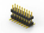 2.54 Mm Male Smd Pin Header , Brass Contact Material Connector Pin Header