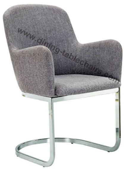 Buy cheap Fabric Upholstered Chromed Dining Chair Livingroom Chair Leisure Chair from wholesalers