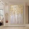 Buy cheap Modern Decoration Salon Posters On The Wall Pure Hand Drawn Abstract Oil Painting On Canvas Gold Foil Picture Medium Oil from wholesalers