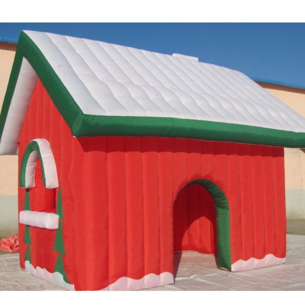 Buy cheap Factory Customized Christmas Holiday Decoration Fabric Inflatable Toy House from wholesalers