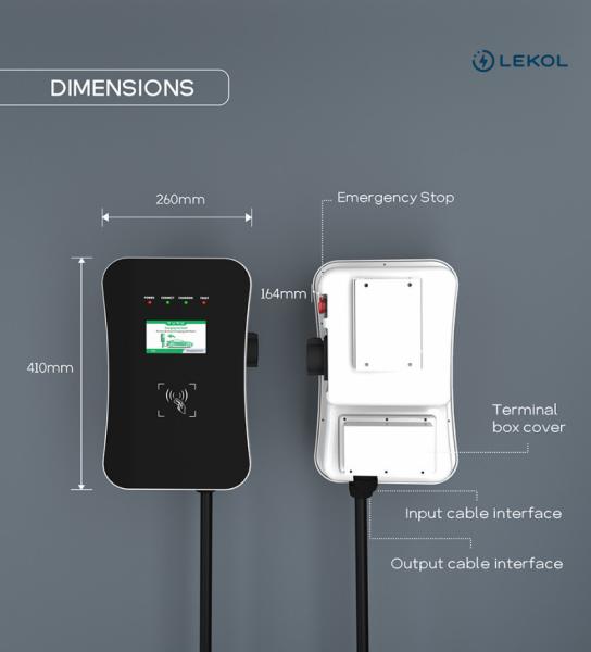 OCPP Available Smart Car Electric 240v Charger Floor Mounted Wall Box 22kw Car