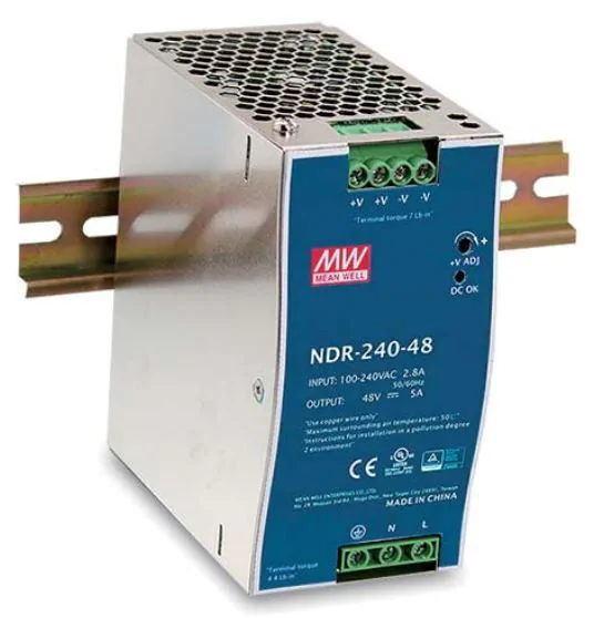 Buy cheap 75W 48VDC 1.6A Enclosed Power Supply Class II 70mm Width AC/DC EDR-75-48 from wholesalers