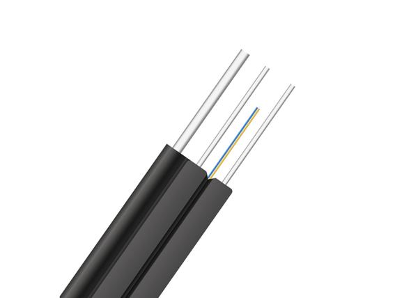 Buy cheap 1,2 Core FTTH G657A1 G657A2 Flat Drop Fiber Optic Cable from wholesalers