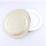 Grease Resistant Biodegradable Paper Plates 1.2mm Eco Friendly Serving Dishes