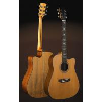 Buy cheap 41inch OEM TOP solidwood vintage cutaway electric acoustic guitar/western guitar product