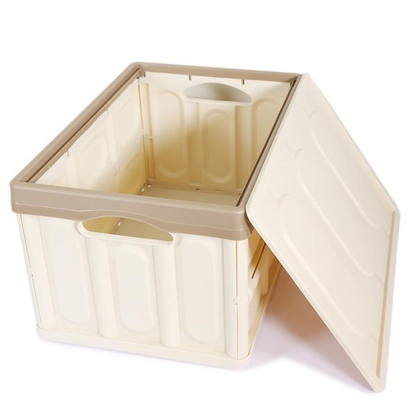 Buy cheap Beige Camping Collapsible Plastic Tote 10kg Plastic Car Boot Organiser from wholesalers
