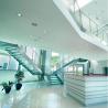 Buy cheap Residential Commercial Steel Stringer Unti - Skid Frosted Glass Stair Stainless Steel Glass Staircase from wholesalers