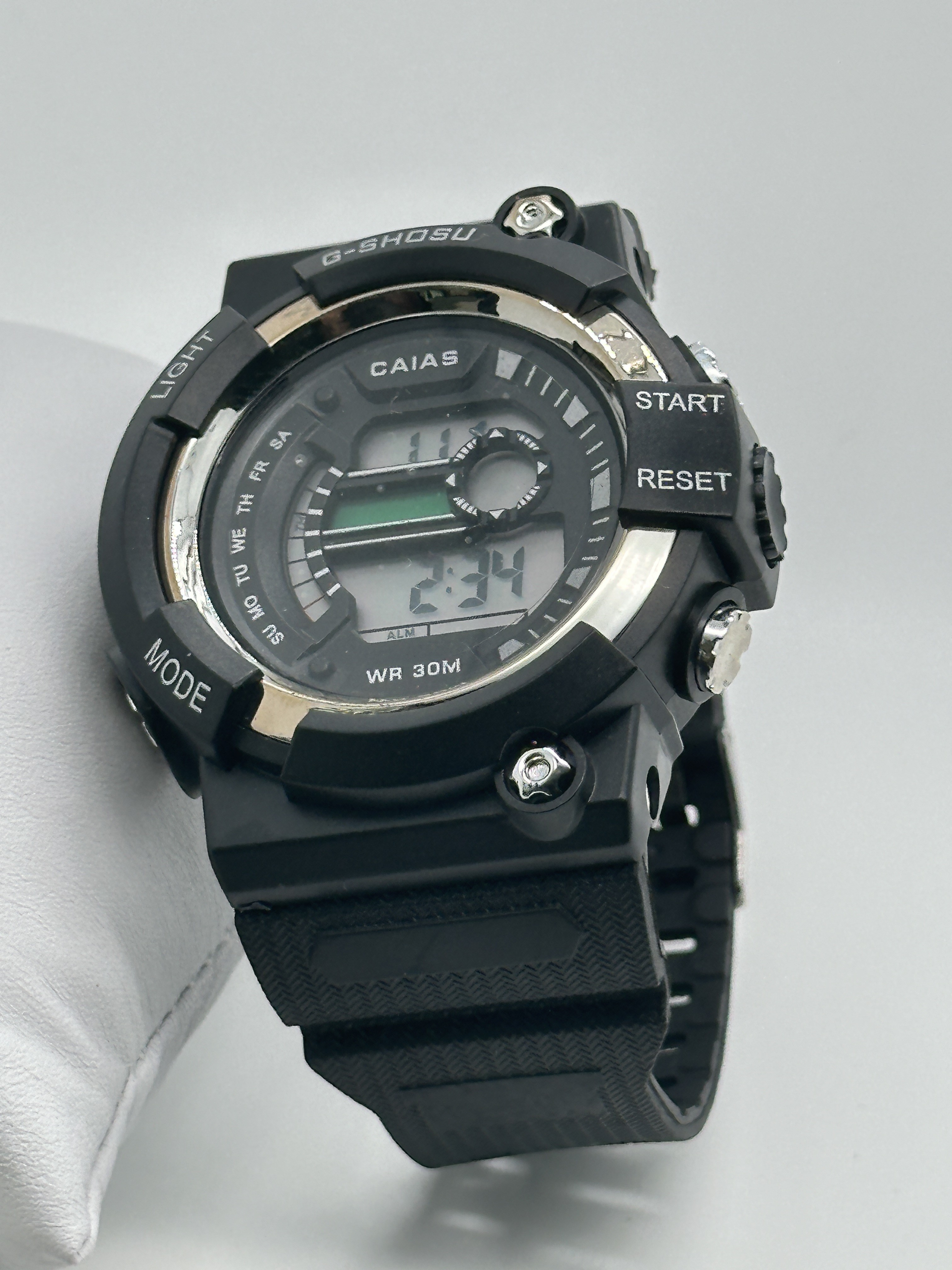 Luxury Digital Sport Watch 100M Water Resistant Silicone Strap Watches
