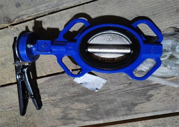 Buy cheap 150mm 200mm Wafer Style Butterfly Valve With Handle from wholesalers