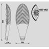 Buy cheap 150 Watt Outdoor LED Street Lights Waterproof Aluminum Alloy Die Casting Shell from wholesalers