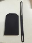 Black Silicone Card Holder / ID Silicone Tag Accept Logo Printing Cover And