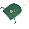 Buy cheap Green Fabric Drawstring Gift Bags Small Round Velvet Jewelry Bags from wholesalers
