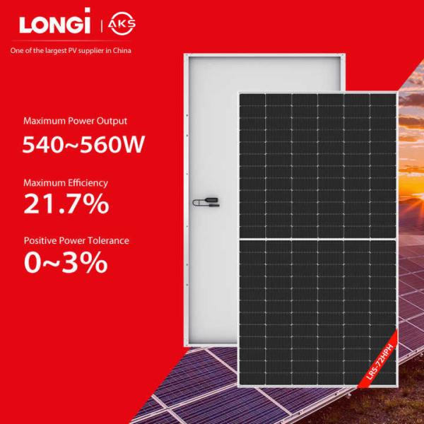 Buy cheap Longi Panel Solar Bifacial 540W 545W 555W 550W Solar Panels For Rooftop Zonnepanelen from wholesalers
