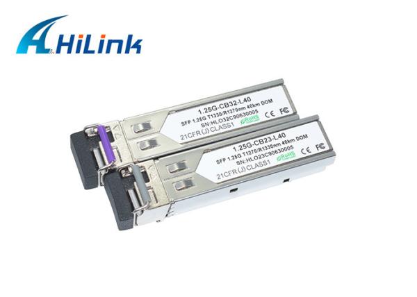 Buy cheap Fiber Optical Transceiver 1.25G CWDM Module BIDI Tx27/Rx33 Tx33/Rx27 40km from wholesalers
