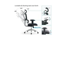 Buy cheap Adjustable Komene Mesh Executive Chair 0.15CBM Black product