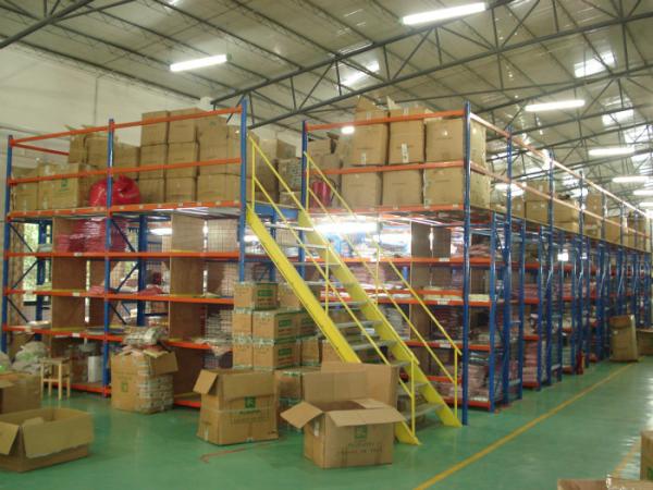 Buy cheap Cold Rolling Steel Pallet Rack Mezzanine , 300kg Catwalk Shelf Supported Mezzanine from wholesalers