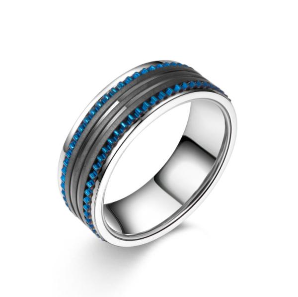 Buy cheap Men's Stainless Steel Rings Wedding Engagement Party Anniversary Rings from wholesalers