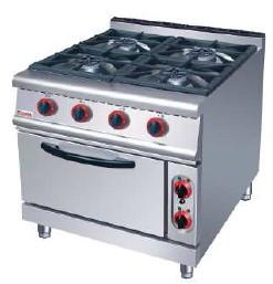 Buy cheap Silver Electric Oven Commercial Cooking Equipment Gas Range With 4 Burner 7 from wholesalers
