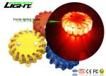 Multiple Colors Led Emergency Warning Lights 5 Watt With Magnetic Rechargeable