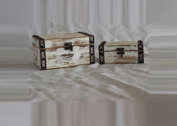 Buy cheap Painting Set Of 2 Decorative Retro Wooden Box Cabinet from wholesalers