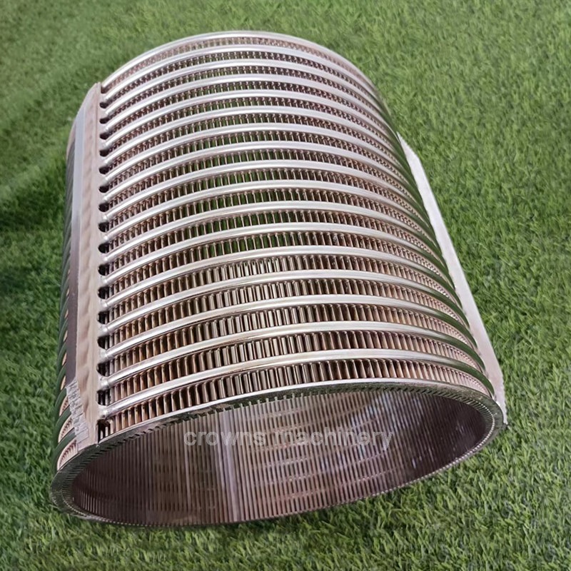 Stainless Steel Wedge Wire Wrapped Curved Sieve Flat Screen Filter Meshes