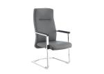 Black High Back Leather 53cm Stylish Ergonomic Office Chair