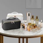 Large capacity travel bag cosmetic bags with compartments for women ladies