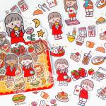 DIY Decoration Notebook Removable PMS Vinyl Cartoon Sticker Label Adhesive