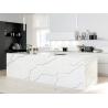 Buy cheap Engineered White calacatta quartz kitchen countertops SGS from wholesalers