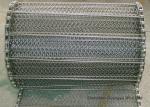 310 Stainless Steel Wire Mesh Belt Balanced Spiral 35 * 50mm Custom Design
