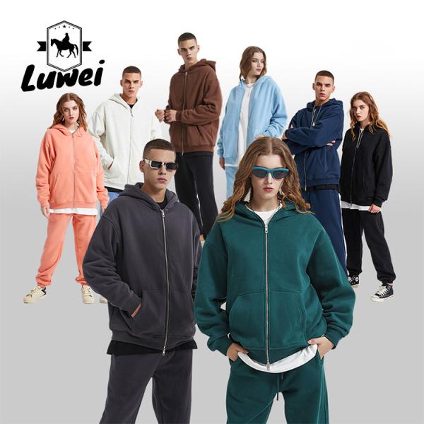 Buy cheap Wholesale Designer Melanin Heavyweight Oversized Slimfit Heavy Duty 360g Cotton Zip Hood Personalised Hoodies from wholesalers